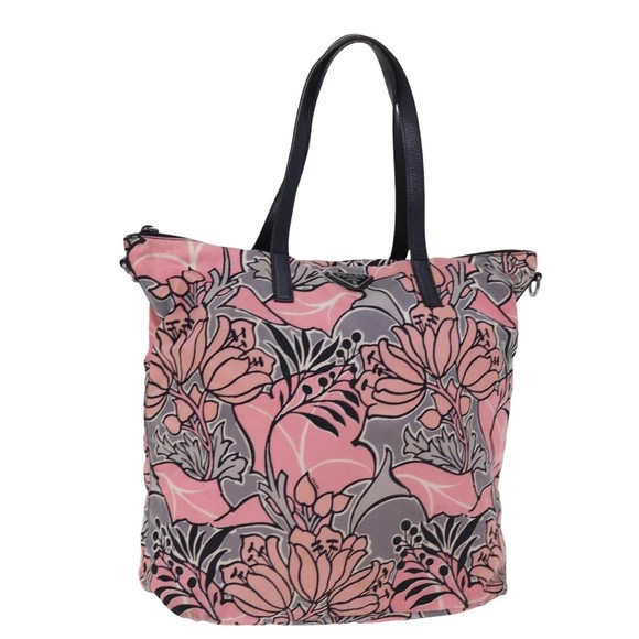 PRADA Tote Bag Nylon Pink Auth ep4604 - Picture 1 of 16